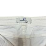 Vineyard Vines White Denim Shorts Mid Rise Raw Hem 3" Inseam Medium Spring Photo 3