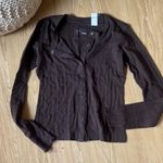 Aerie  Dark Brown Button-Down Shirt Photo 0
