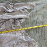 Eileen Fisher Dark Pearl Gray White Linen Jersey Stripe Asymmetrical Skirt Small Photo 6