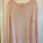 ANN TAYLOR FACTORY LIGHT PINK KNIT DRESS/TOP… RIBBED TEXTURE LONG SLEEVE SIZE XL Photo 3