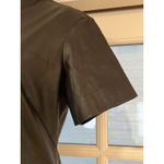 Proenza Schouler RTR  White Label Esther Faux Leather Midi Dress Size 6 Photo 12