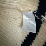 Talbots Women’s Large Cream Black Striped Sweater Cashmere Blend Photo 2