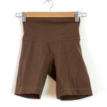 Lululemon Wunder Train High-Rise Biker Short 6" Java Brown Size 2 Photo 4
