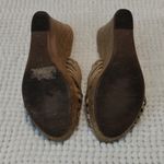 Qupid  Tan Cross Strap Cork Wedges Size 5 GUC #3171 Photo 4