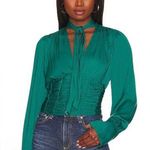 Free People Meet Me There Buttondown in Green Balsam NWT XS Photo 0