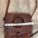 Vintage Leather Boho Hippie Purse Brown Photo 10