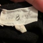 Lou & grey Women's Black Linen Blend Tie Back Pockets Shift Dress Small *Pinhole Photo 7