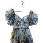 Sherri Hill  Light Blue Tulle Floral Printed Prom/Pageant Dress Photo 8