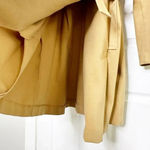 CAbi  Love Carole Casablanca‎ Tan Knit Ponte Trench Coat #3037 Size S Belted Photo 7
