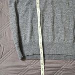 Gap Women's 100% Merino Wool Quarter-Zip Sweater Gray Preppy Academia Layering Photo 5
