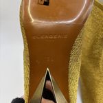 Clergerie Pany Stretch Metal Lurex Mesh Mirrored Heel Ankle Boot Gold Sz 5.5 Photo 7