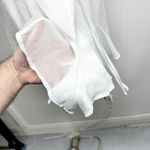 Francesca's  Women White Snatched Waisted Short Sleeve Romper Size Large Photo 1