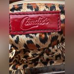 Candie's Vintage  bright red vinyl silver clip chain crossbody purse Photo 3