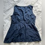 barney's new york  Blue silk sleeveless blouse Photo 5