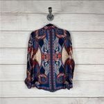 Farm Rio  Women's Energy Scarf‎ Printed Button Up Long Sleeve Blouse Size … Photo 6