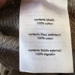 We Wore What Stone Gray Half Zip Hoodie Large Oversized Cropped Pullover Photo 9