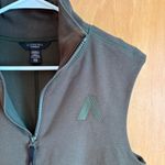 Athleta  Allyson Felix Quarter Zip Sleeveless Cropped Sweatshirt Vest Green XXS Photo 3