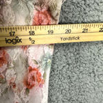 Allison Brittney Vintage Y2K Mini Dress Women Medium Pink Floral Beaded Mesh Sheer Fairy Ethereal Photo 7