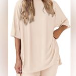 PRETTYGARDEN  Cream Lounge Set Photo 0