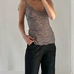 Cosabella Pret A Porter Lace V Neck Camisole in Incenso/Stone Size M Photo 3