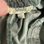 Splendid  Camo Sleeveless Dress Size Small Green Deep V Neck Knee Length Casual Photo 4