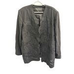 Moshita Couture Black Beaded Embroidered Jacket‎ Size 22 Photo 1