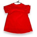 Badgley Mischka Red Ruffle Flowy Top - Size Small Photo 1