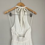 Abercrombie & Fitch  White Plunge Halter Maxi Dress Size XXS Photo 8