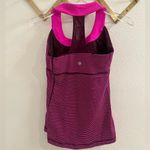 Lululemon Athletica Scoop Neck Tank Hyper Stripe Raspberry Glo Light 8 Photo 4