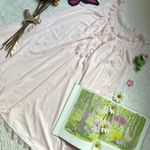 Vintage shadow line floral lace light pink dainty nightgown dress Size M Photo 10