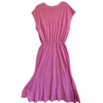 Free People FP Beach Pink Maxi Dress Sleeveless V Neck Elastic Waist Cotton S Photo 2