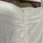 Commense Satin Patchwork Split Maxi Skirt size small White Photo 4