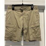 REI Co op Shorts Women’s 12 Beige Performance Nylon Stretch Blend Cargo Hike Tan Photo 0