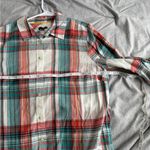 Talbots  Women Plaid Shirt Long Sleeve Large 100% Cotton NWT Preppy Fall Casual Photo 7