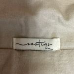 Sostiqs Womens Linen Beige Sleeveless Double Breasted Blazer Vest Jacket Sz M White Size M Photo 2