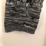 Style & Co . Knit Black Gray White Long Sleeve Open Front Draped Cardigan Sweater Photo 3