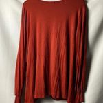 Karen Kane NWT WO SIZE 3X RUST COLOR SUPER SOFT BLOUSON SLEEVE TWIST TIE HEM Photo 10