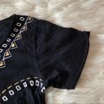 Factorie Black Gold Tribal Print Short Sleeve Top Photo 15