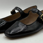 Sam Edelman  Women's Michaela Stud Mary Jane Flat Size 8.5 Black Pattened Leather Photo 0