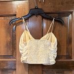 Abercrombie & Fitch Yellow and White Floral Ruched Front Womens Tank Top Size XS Photo 1