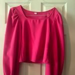 Amazon pink cropped long sleeve shirt  Photo 0