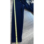 Vintage Cheongsam Long Dress Sz S Blue Velvet Asian Mandarin White Daisy Sparkle Photo 6