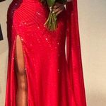 Rachel Allen Size 10 Prom/Pageant dress and earrings Photo 0