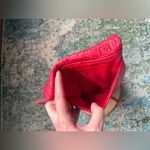 Vintage red faux crocodile beaded shoulder strap pouch purse Photo 7