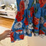 Parker  Blue Floral Mini Dress Photo 6