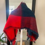 60’s Finnish Thick Wool Hand Woven in Finland Scarf Shawl Neck Wrap With Fringe Photo 4