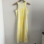 Ralph Lauren Polo  Yellow Tie Dye Dress Midi Side Slit 100% Cotton XS Photo 1
