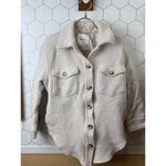 Wilfred  Free by Aritzia The Ganna Bone Merino Wool Shacket - Size - Medium Photo 6