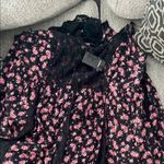 Torrid Floral Black and Pink Spaghetti Strap Dress Photo 8