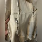 Old Navy  Active Dynamic Fleece Breathable crop top sweatshirt size medium, cream Photo 5